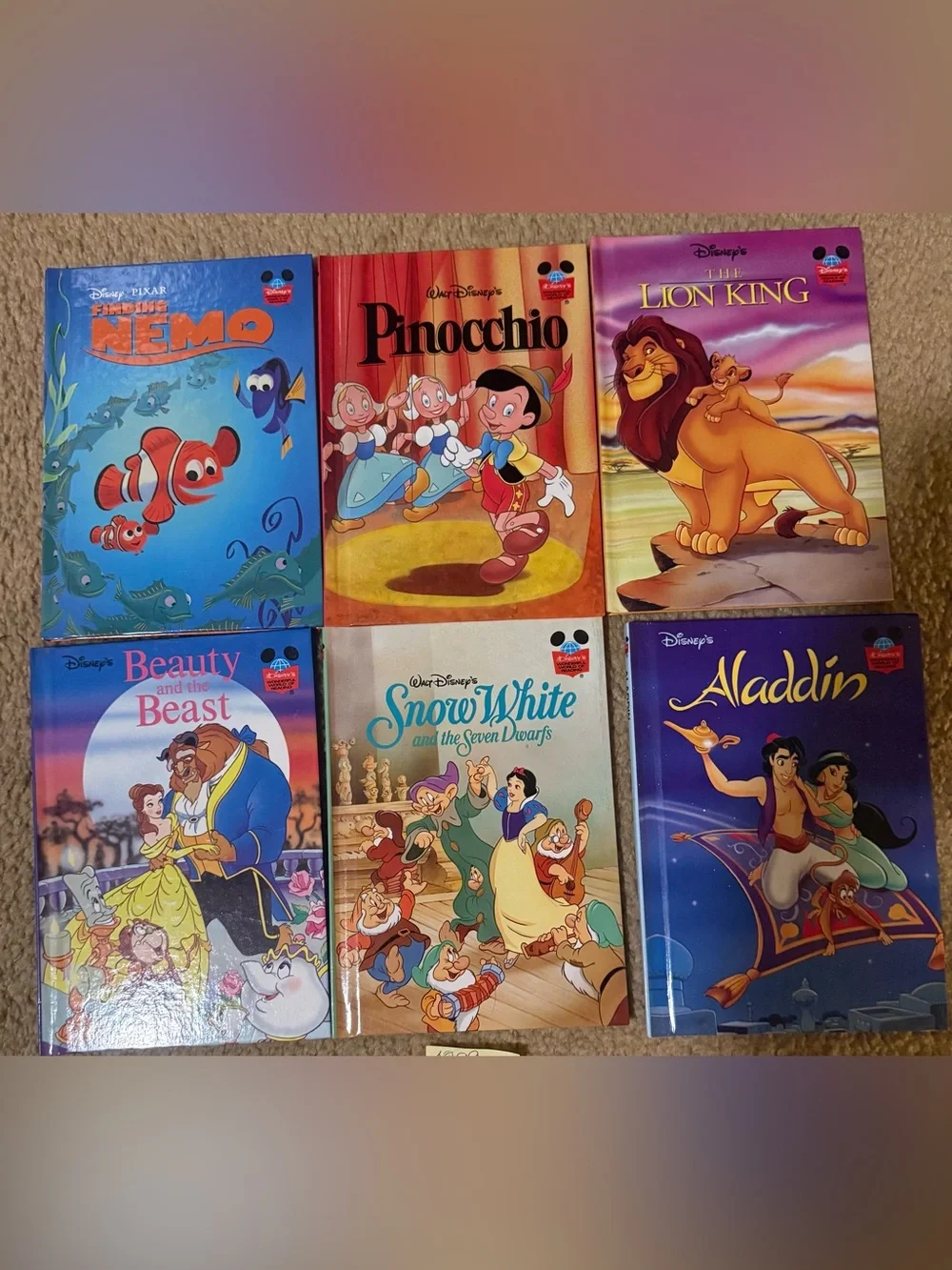 Disney Classic 6 Bundle -Wonderful World of Reading-1995